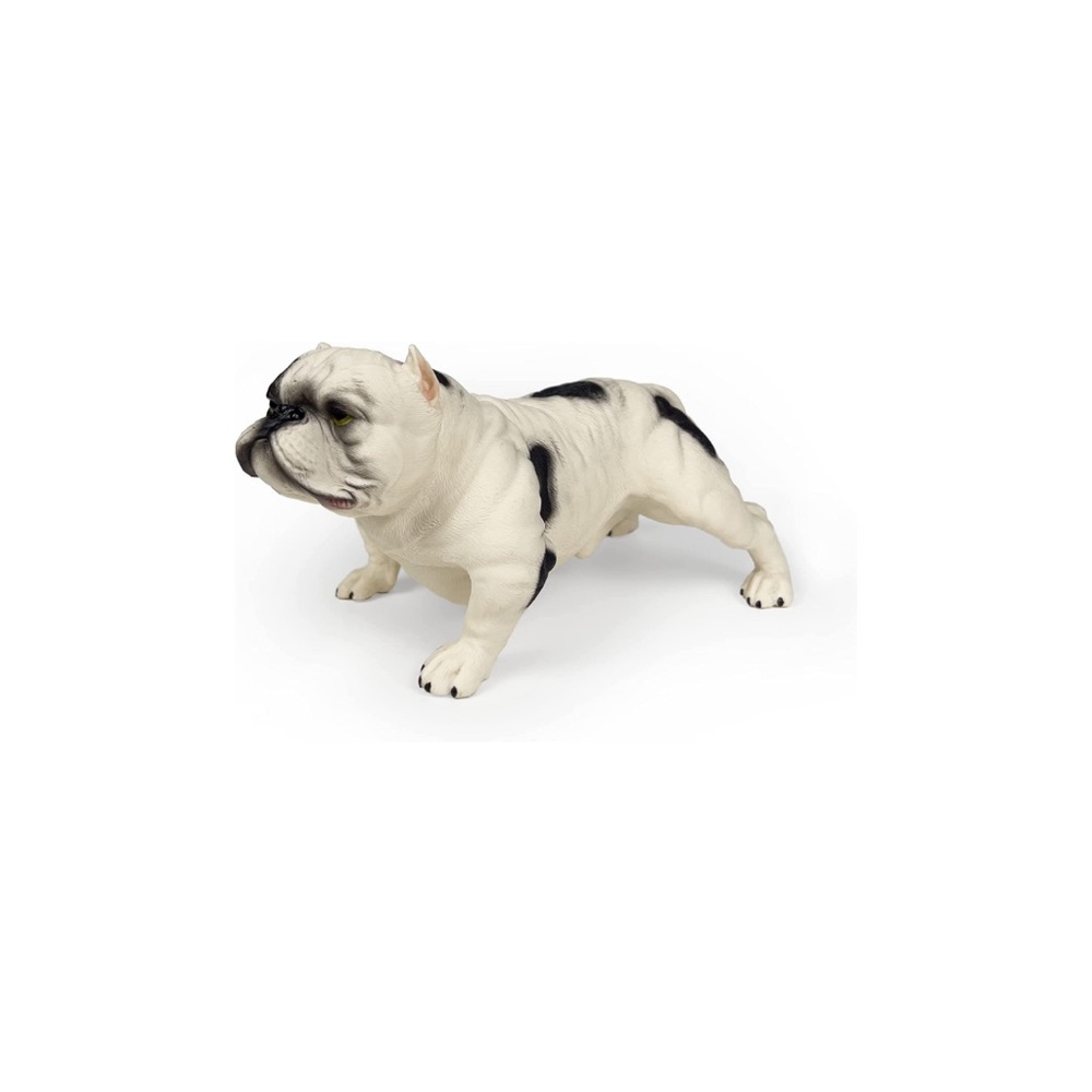 Realistic Dog Figurine American Bully Dog Figure Plastic Animal Sculpture Animal